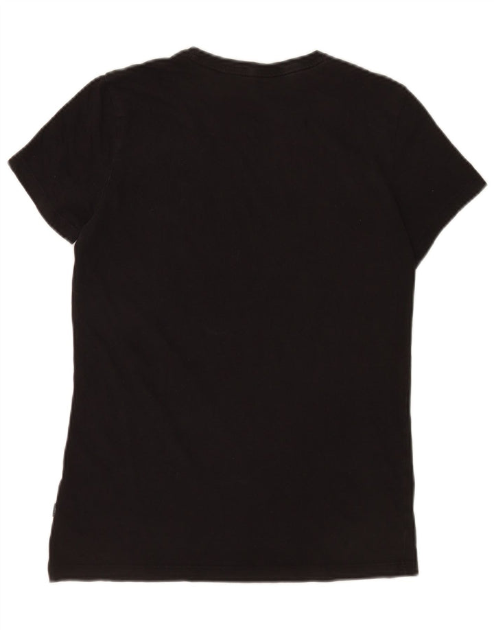 Puma Womens Graphic T-Shirt Top UK 10 Small Black