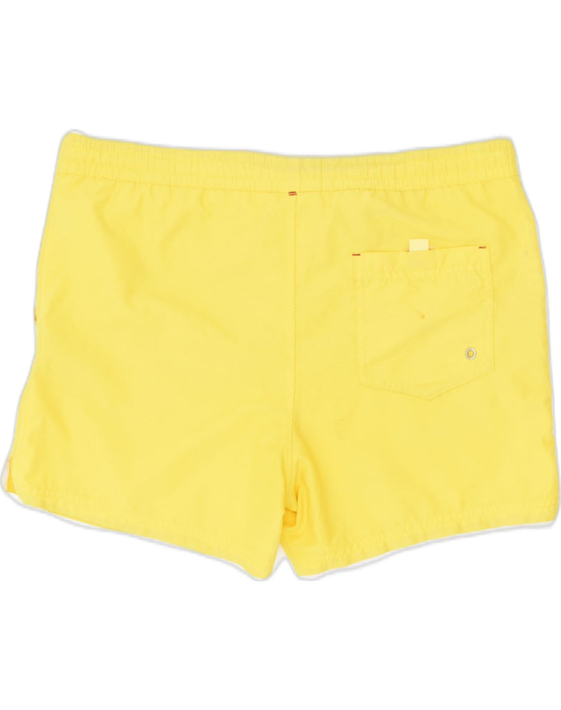 CHAMPION Mens Sport Shorts Medium Yellow Polyester | Vintage Champion | Thrift | Second-Hand Champion | Used Clothing | Messina Hembry 