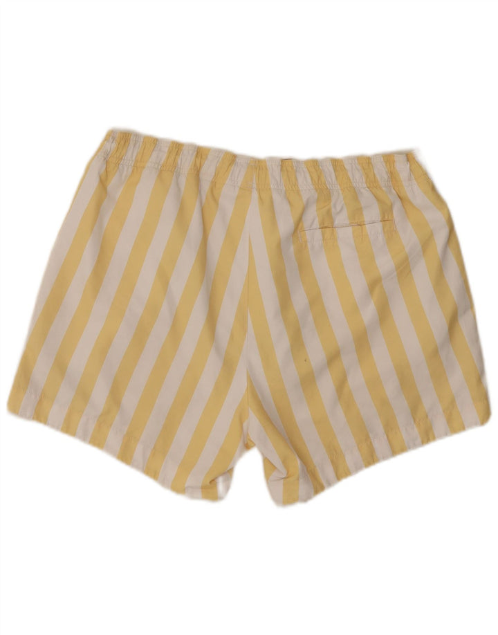Hugo Boss Mens Swimming Shorts Large Yellow Striped