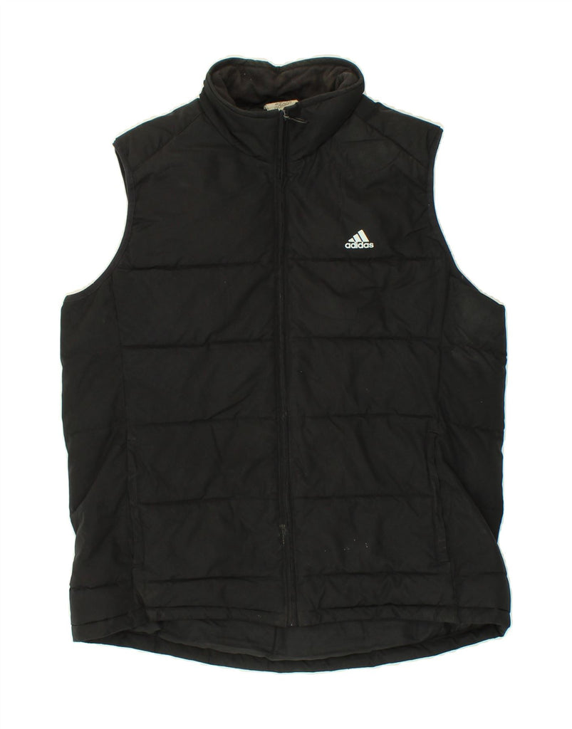 ADIDAS Womens Padded Gilet UK 18 XL Black Polyester Vintage Adidas and Second-Hand Adidas from Messina Hembry 