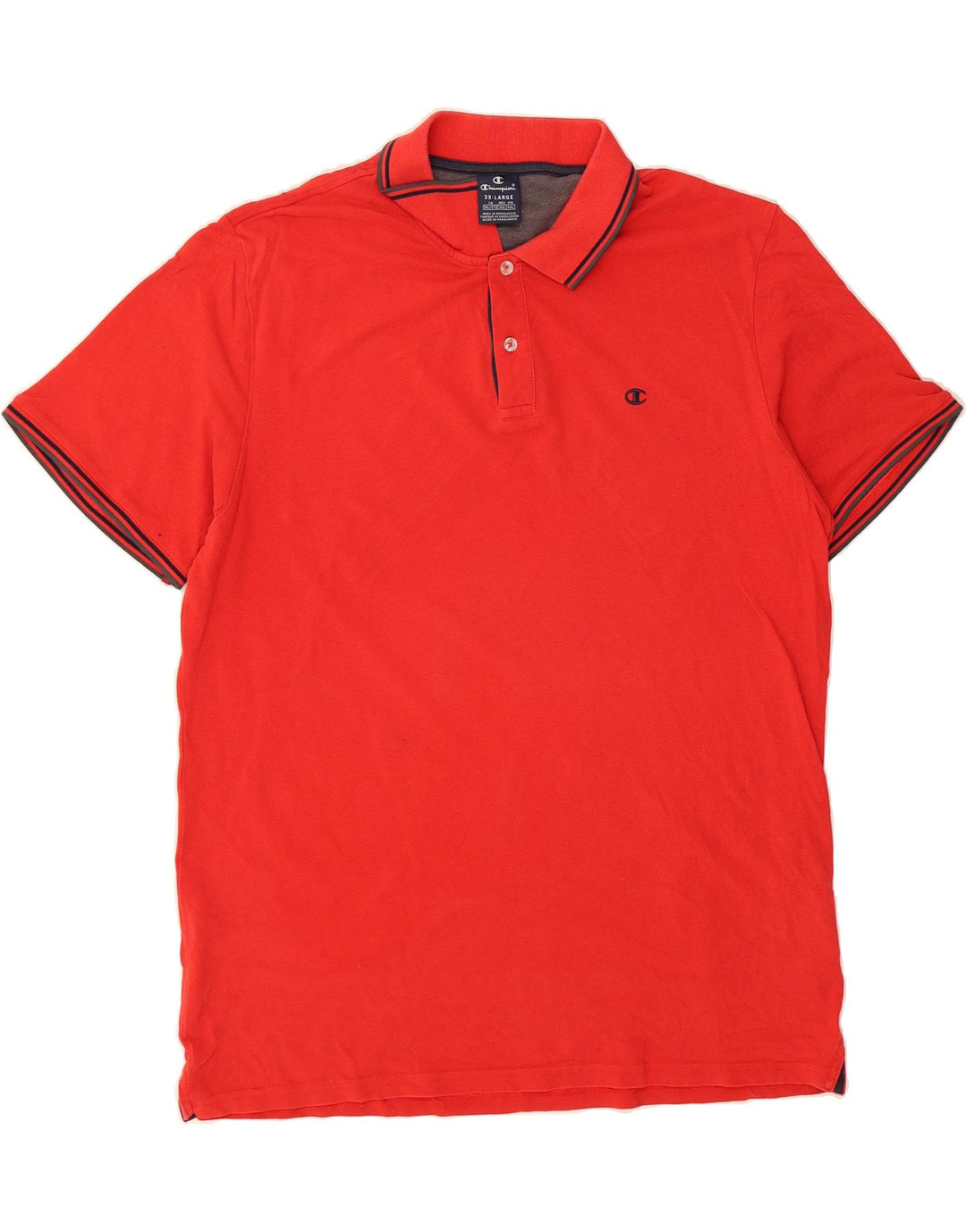 CHAMPION Mens Polo Shirt 3XL Red Cotton Vintage Champion and Second-Hand Champion from Messina Hembry 