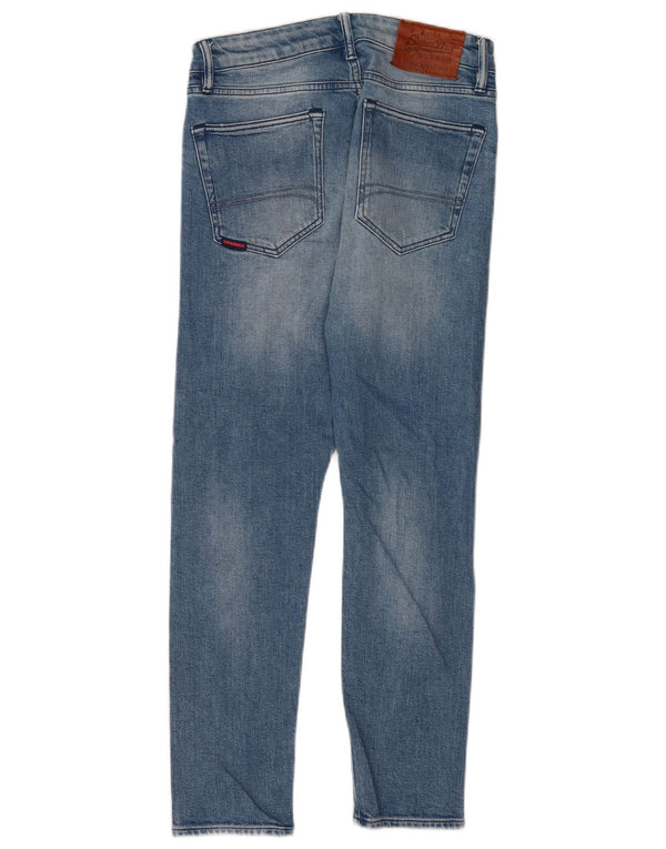 Superdry Mens Slim Jeans W30 L27 Blue Cotton