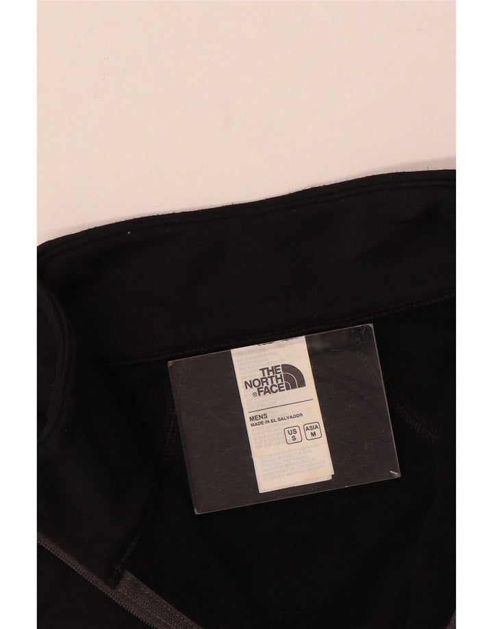 The North Face Mens Zip Neck Regular Fit Top Long Sleeve Medium Black