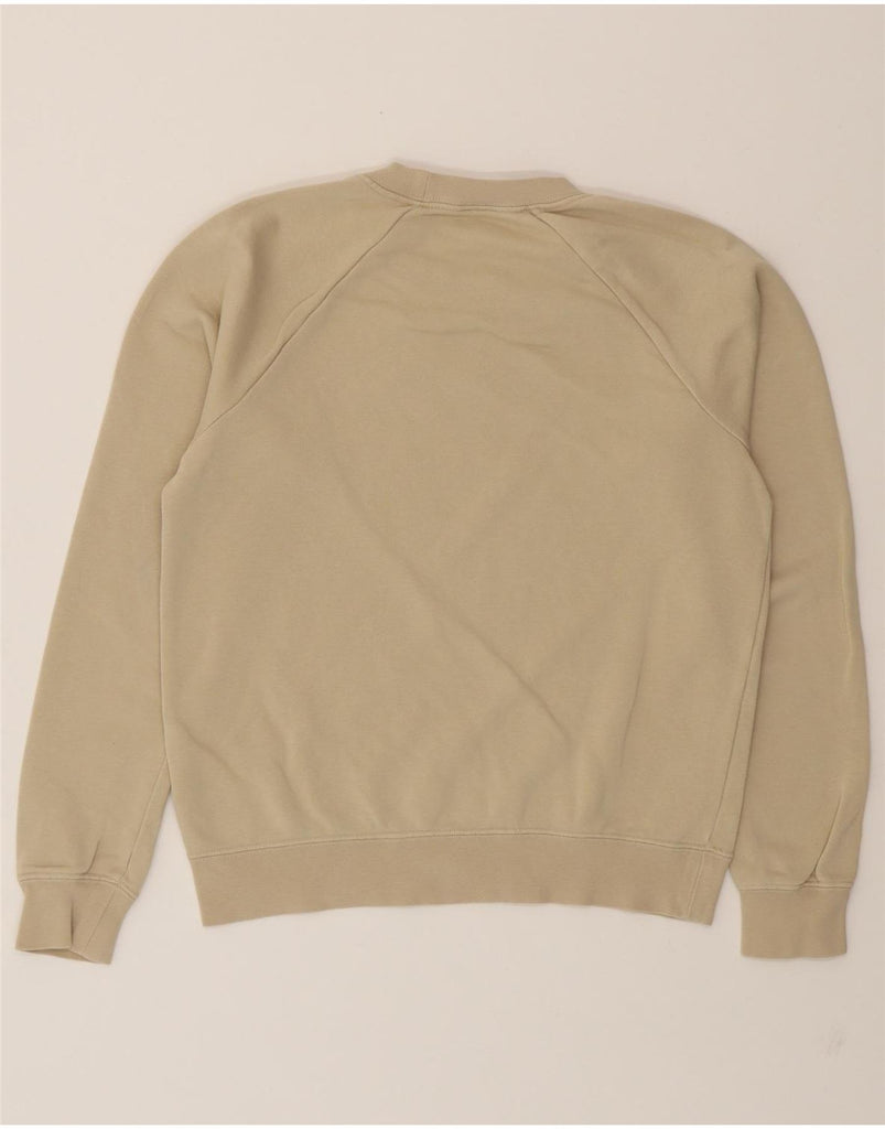 NIKE Womens Oversized Graphic Sweatshirt Jumper UK 6 XS Beige Cotton Vintage Nike and Second-Hand Nike from Messina Hembry 