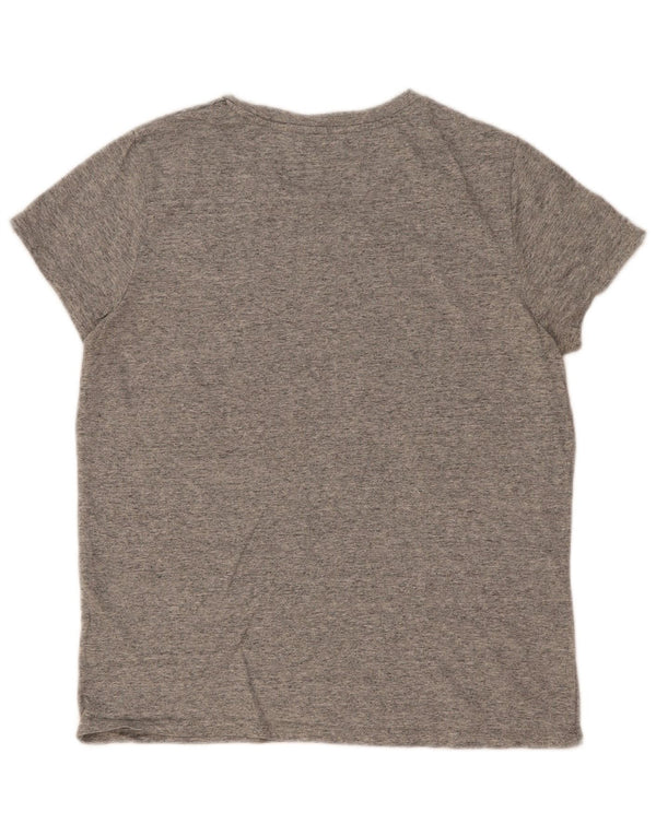 Levi's Womens Graphic T-Shirt Top UK 12 Medium Grey