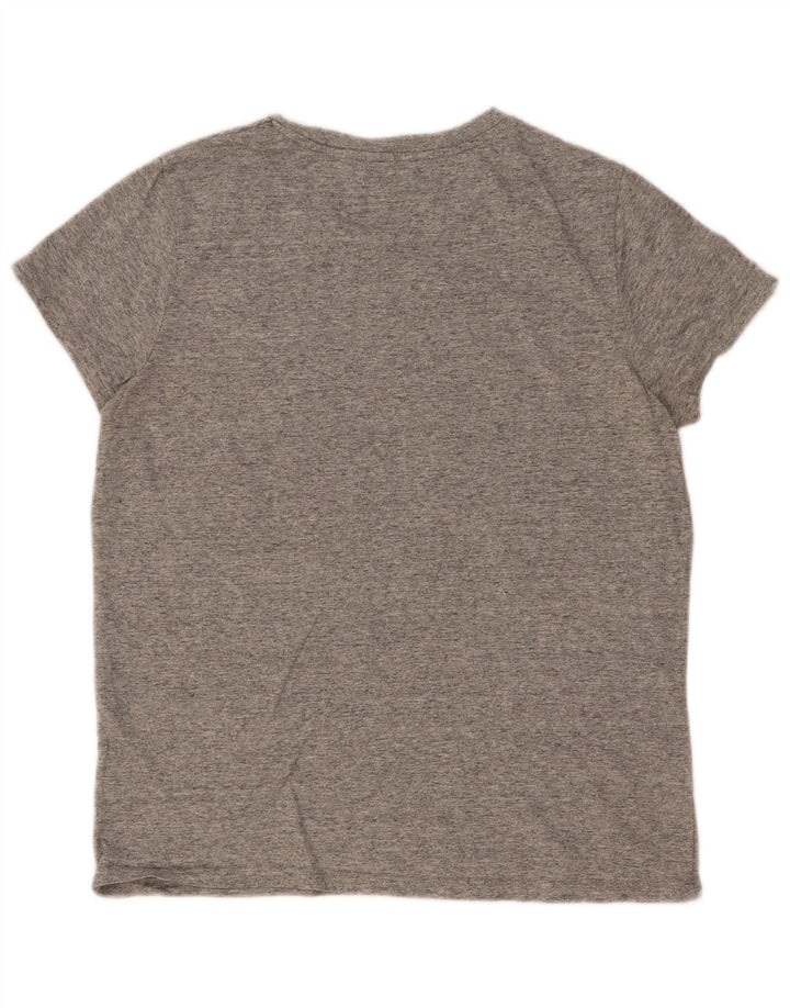 Levi's Womens Graphic T-Shirt Top UK 12 Medium Grey