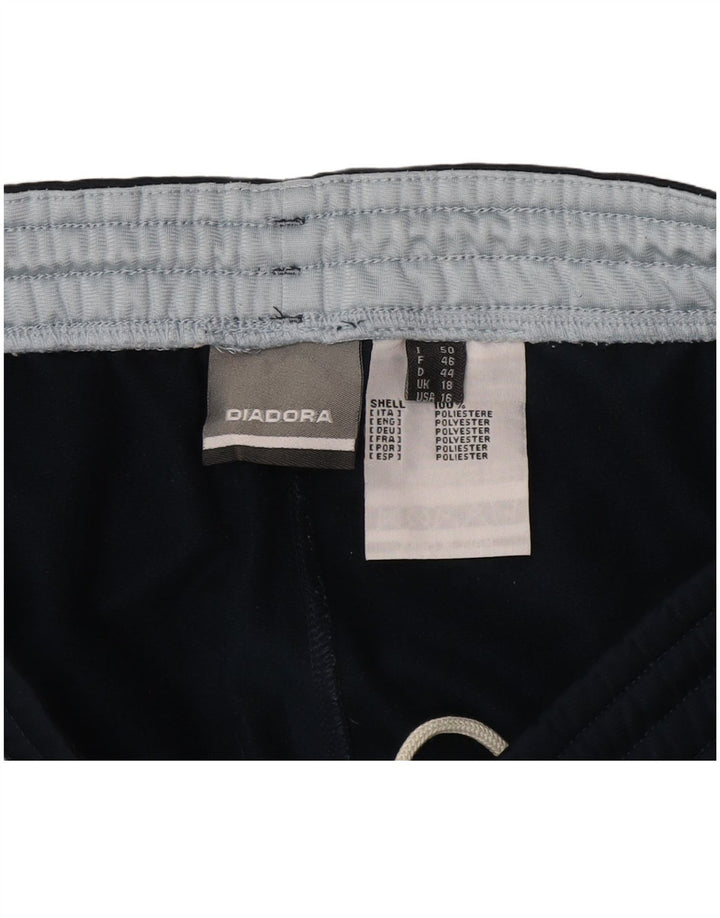 DIADORA Mens Tracksuit Trousers UK 18 XL Navy Blue Polyester