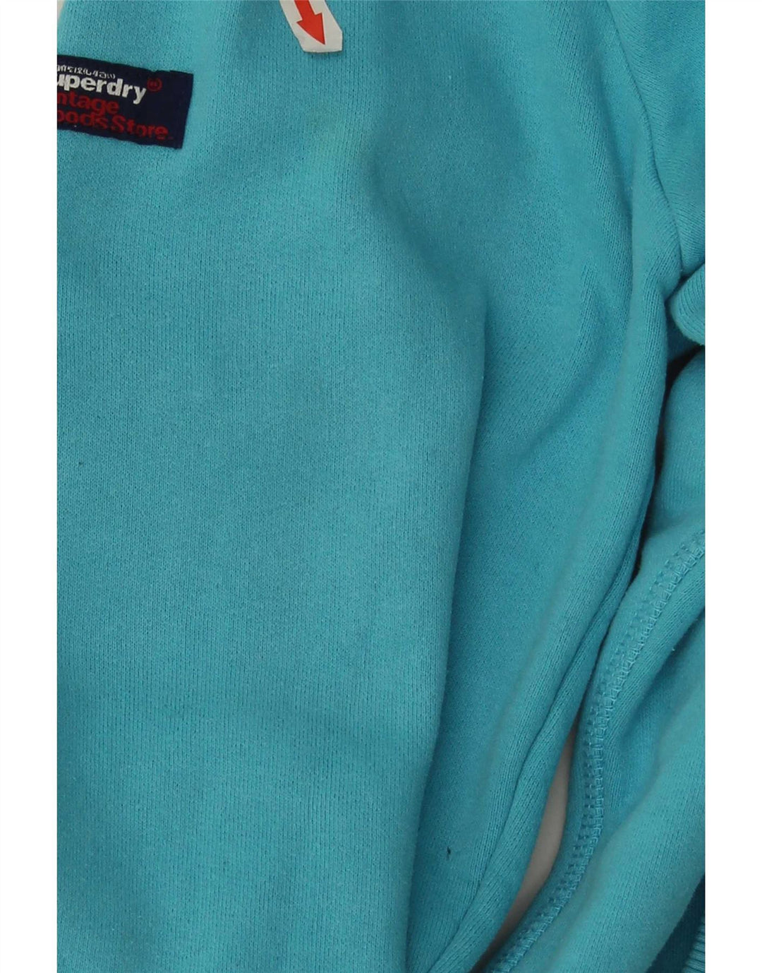 Superdry Mens Graphic Hoodie Jumper Medium Blue Cotton