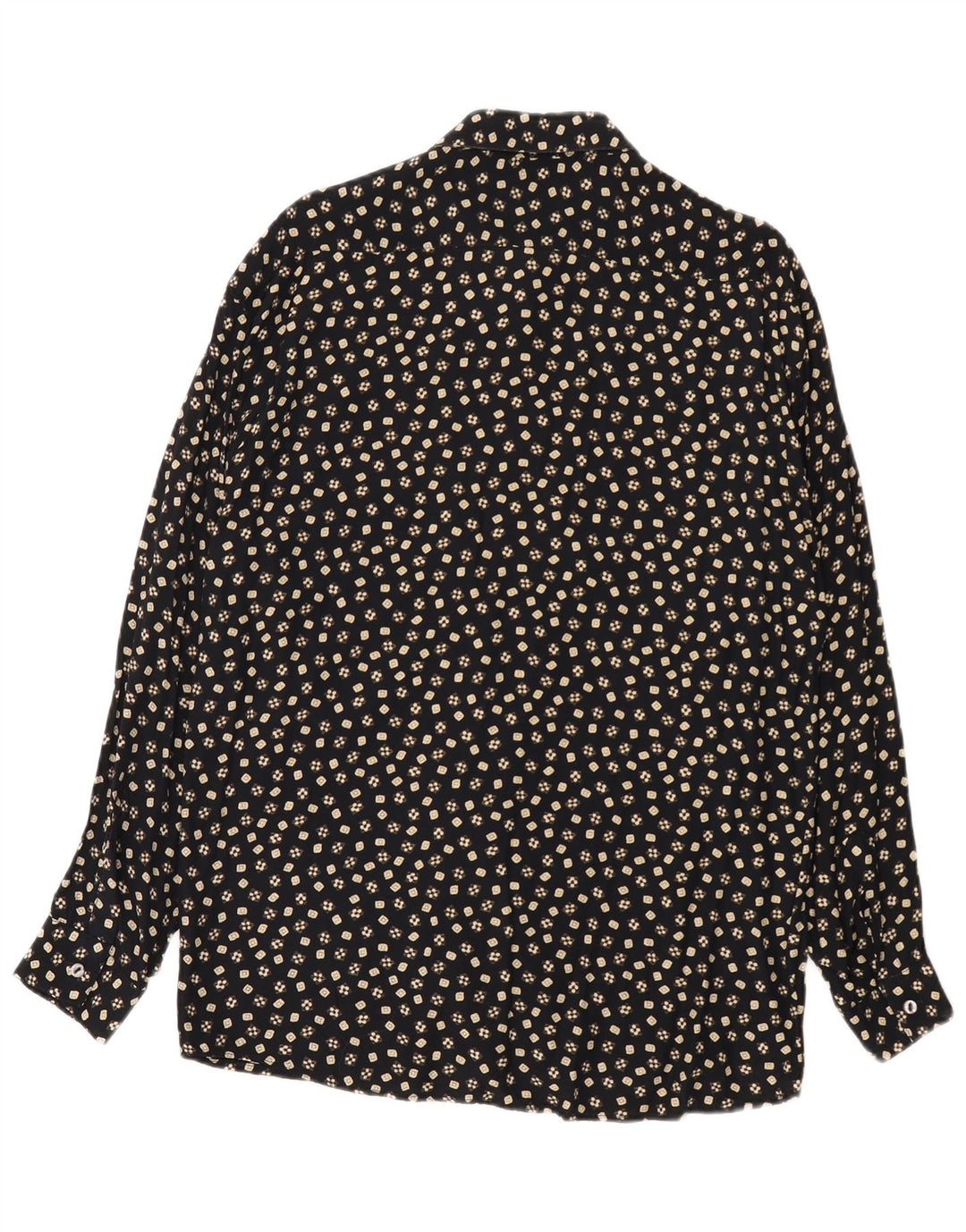 Tipo' S Mens Shirt Medium Black Floral Viscose