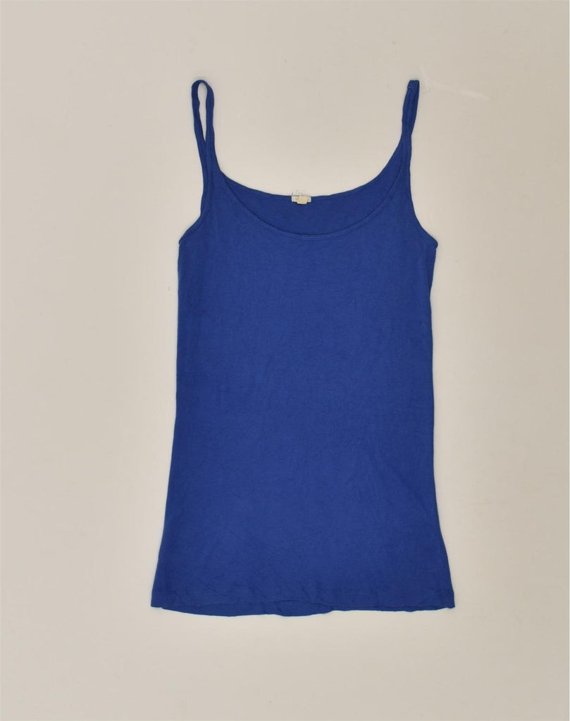 J. CREW Womens Slim Cami Top UK 12 Medium Blue | Vintage J. Crew | Thrift | Second-Hand J. Crew | Used Clothing | Messina Hembry 