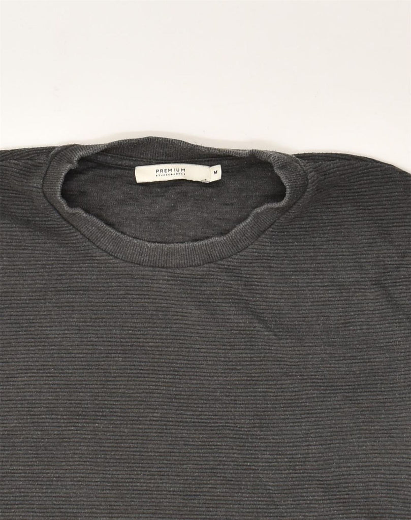 JACK & JONES Mens Premium Sweatshirt Jumper Medium Grey Cotton | Vintage Jack & Jones | Thrift | Second-Hand Jack & Jones | Used Clothing | Messina Hembry 