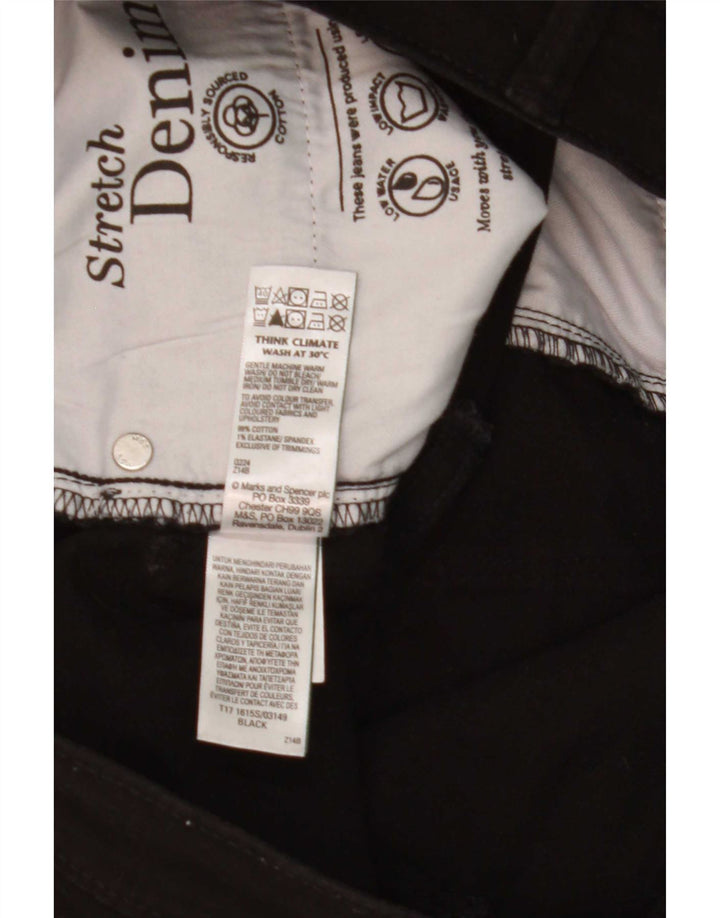 Marks & Spencer Mens Slim Jeans W32 L29 Black Cotton