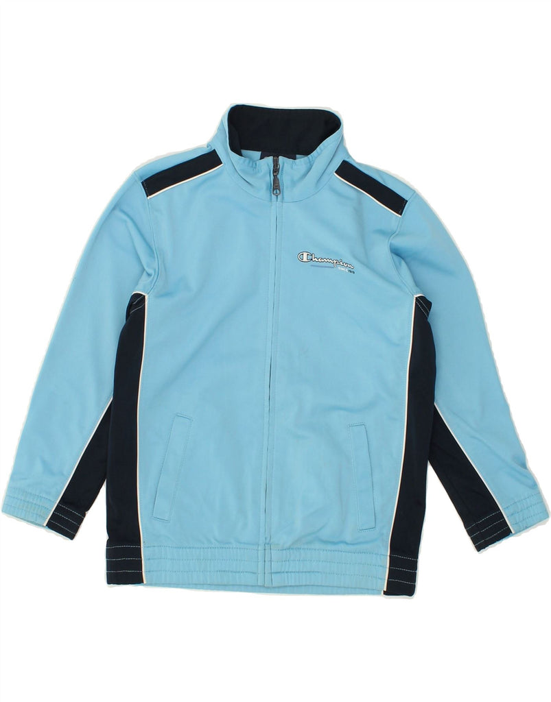 CHAMPION Boys Tracksuit Top Jacket 5-6 Years XS Blue Polyester | Vintage Champion | Thrift | Second-Hand Champion | Used Clothing | Messina Hembry 