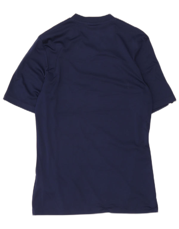 Adidas Mens T-Shirt Top Small Navy Blue Polyester