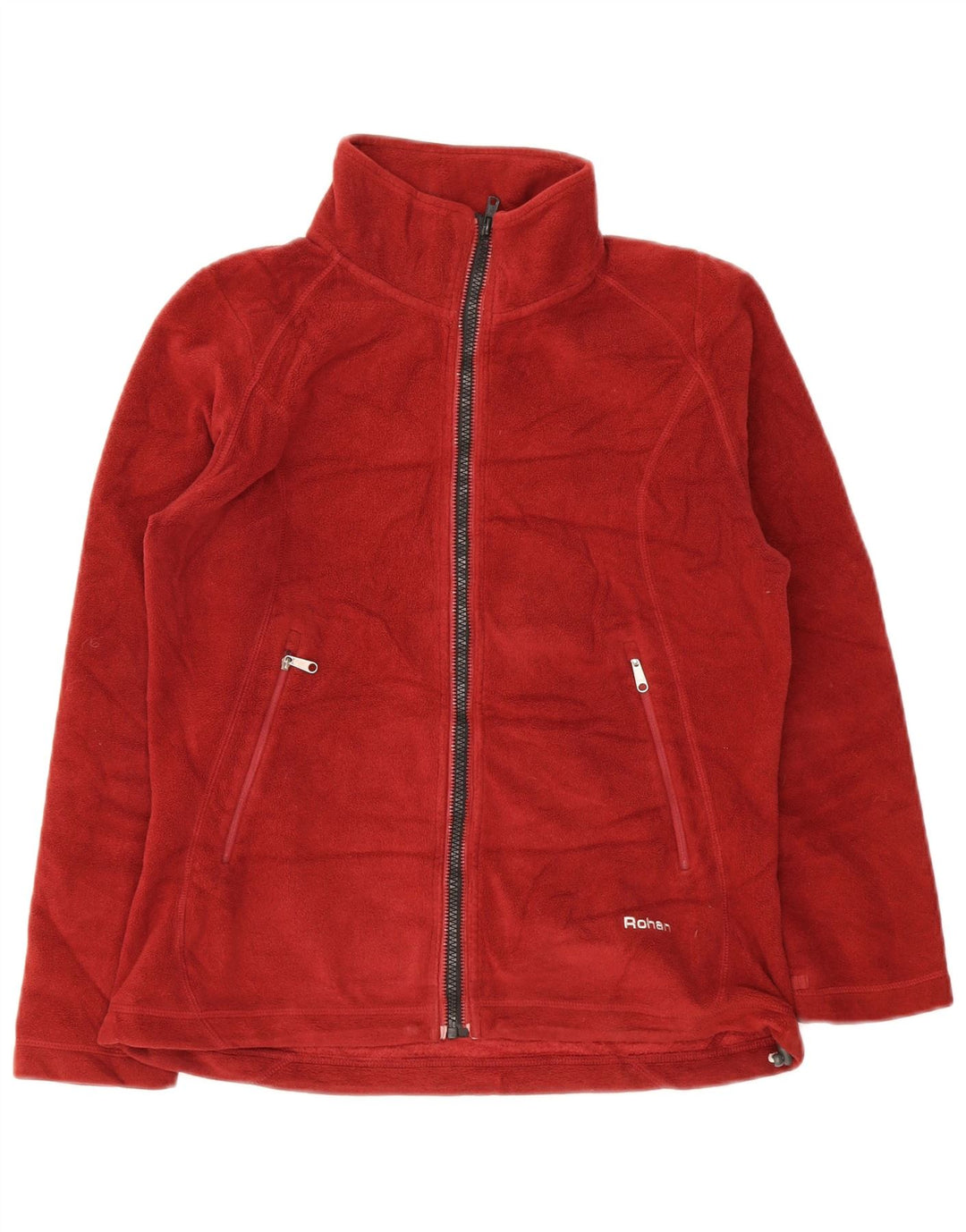 Rohan Womens Oversized Fleece Jacket UK 10 Small Red Polyester