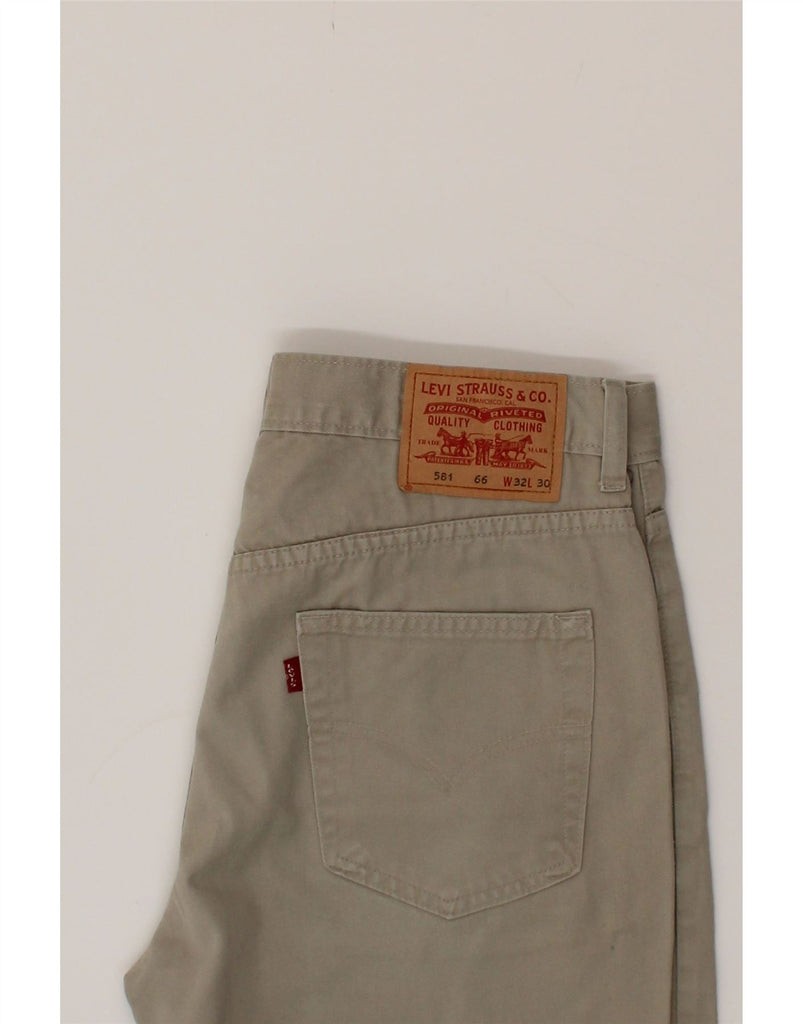 LEVI'S Mens 561 Straight Casual Trousers W32 L27 Beige Cotton Vintage Levi's and Second-Hand Levi's from Messina Hembry 