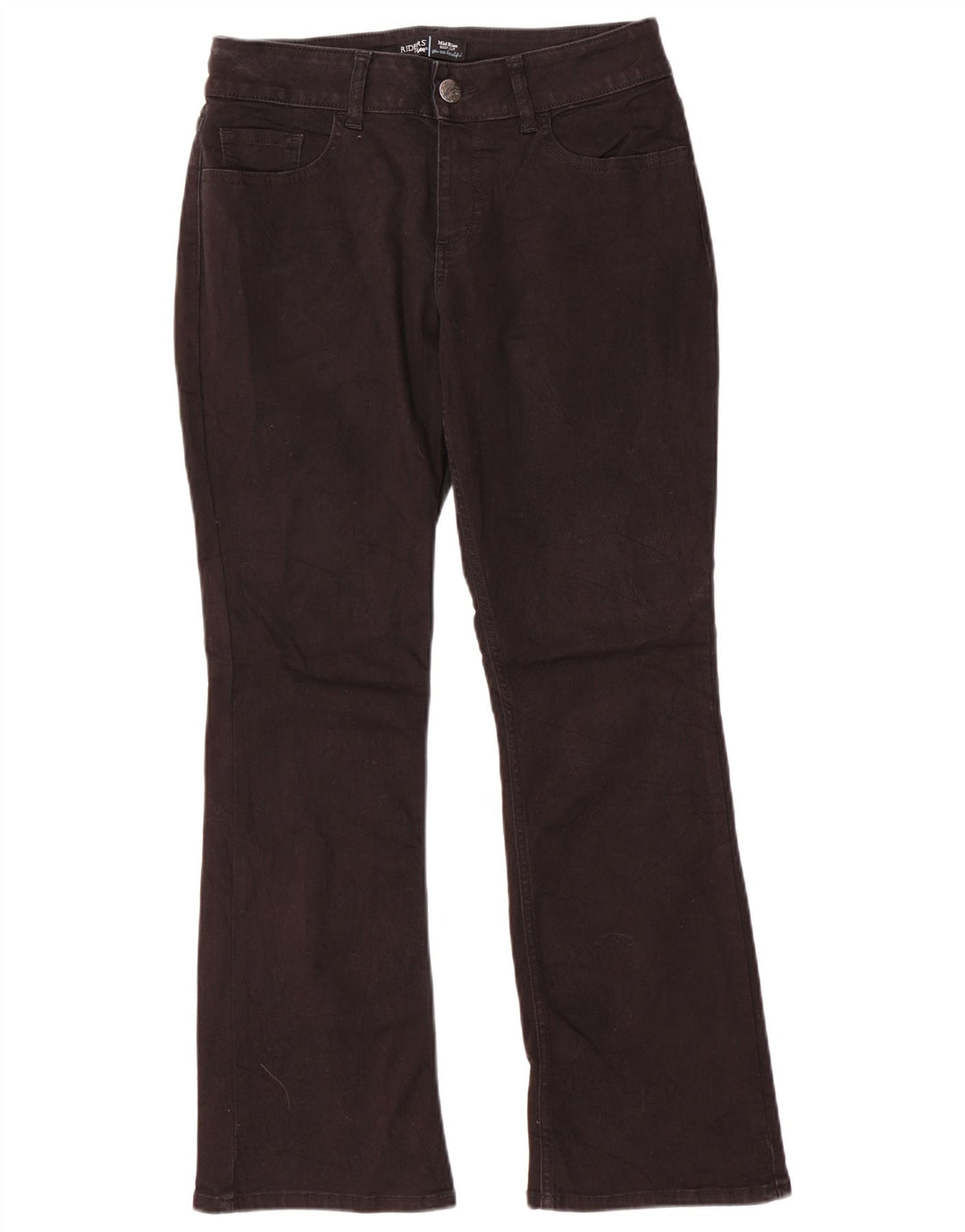 Lee Womens Riders Mid Rise Bootcut Jeans US 8 Medium W30 L29 Black Cotton