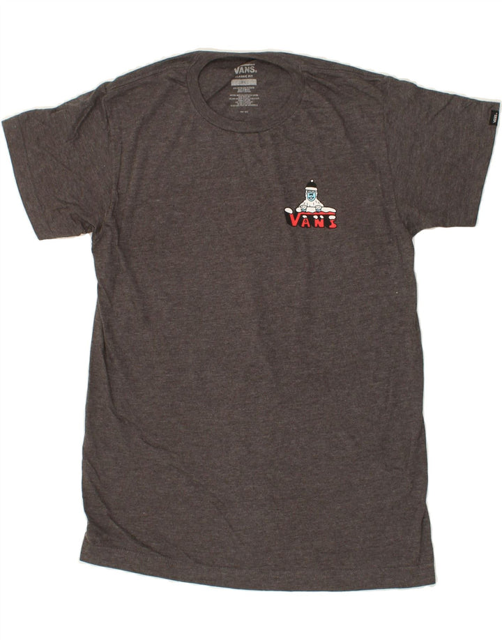 VANS Mens Classic Fit Graphic T-Shirt Top Small Grey Cotton Vintage Vans and Second-Hand Vans from Messina Hembry 