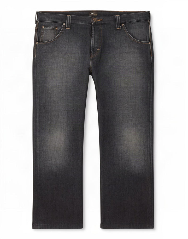 Lee Mens Flint Straight Jeans W38 L28 Navy Blue Cotton