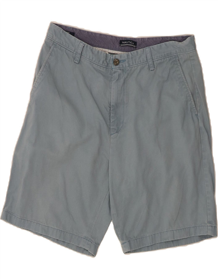 NAUTICA Mens Chino Shorts W34 Large  Blue Cotton Vintage Nautica and Second-Hand Nautica from Messina Hembry 