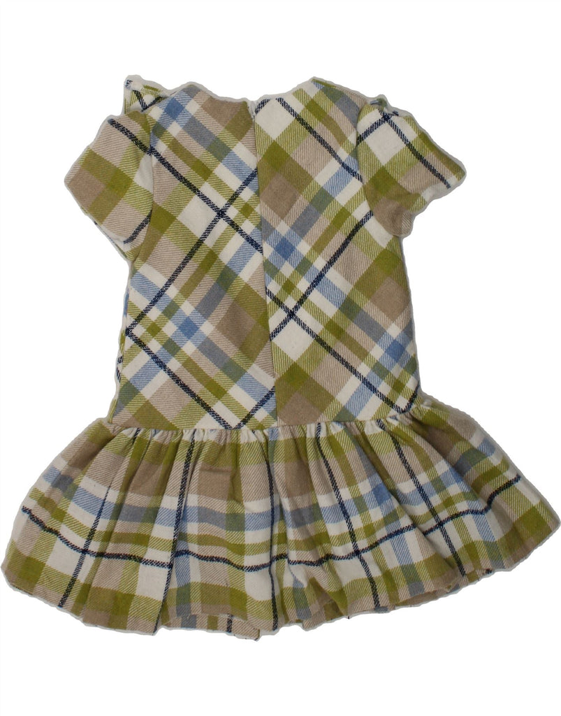 MAYORAL Girls Short Sleeve Drop Waist Dress 2-3 Years Green Check | Vintage Mayoral | Thrift | Second-Hand Mayoral | Used Clothing | Messina Hembry 