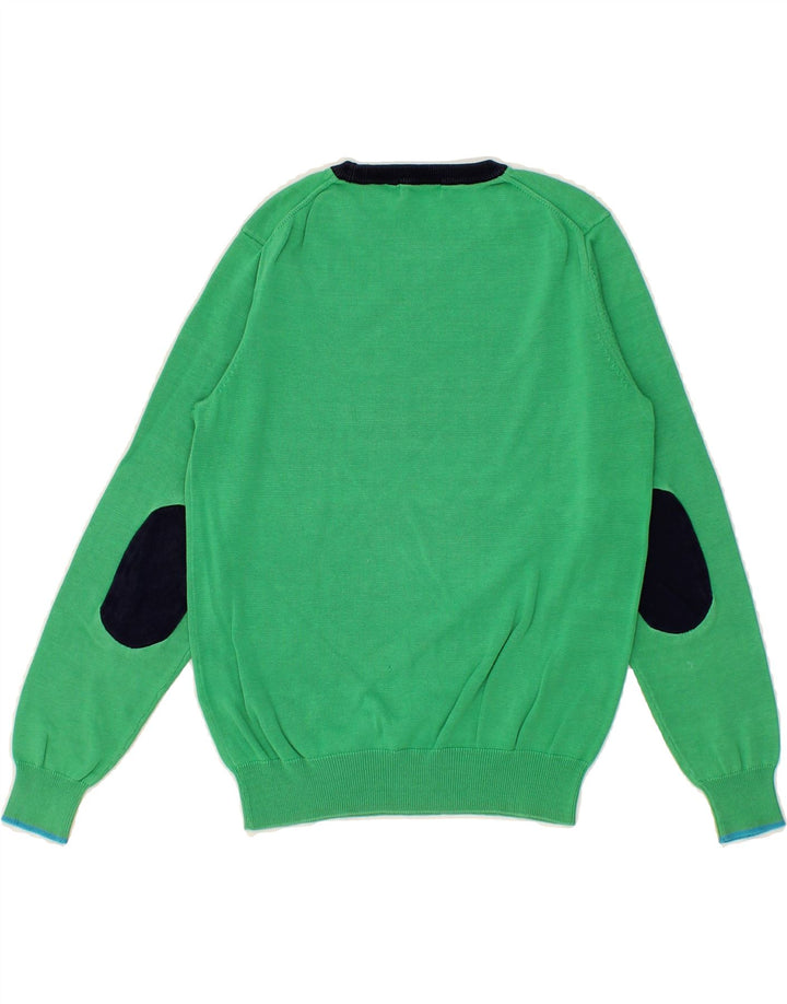 SUN68 Boys Crew Neck Jumper Sweater 7-8 Years Green Cotton Vintage Sun68 and Second-Hand Sun68 from Messina Hembry 