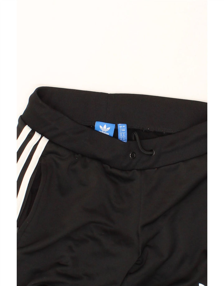 ADIDAS Womens Tracksuit Trousers Joggers UK 8 Small Black Polyester Vintage Adidas and Second-Hand Adidas from Messina Hembry 