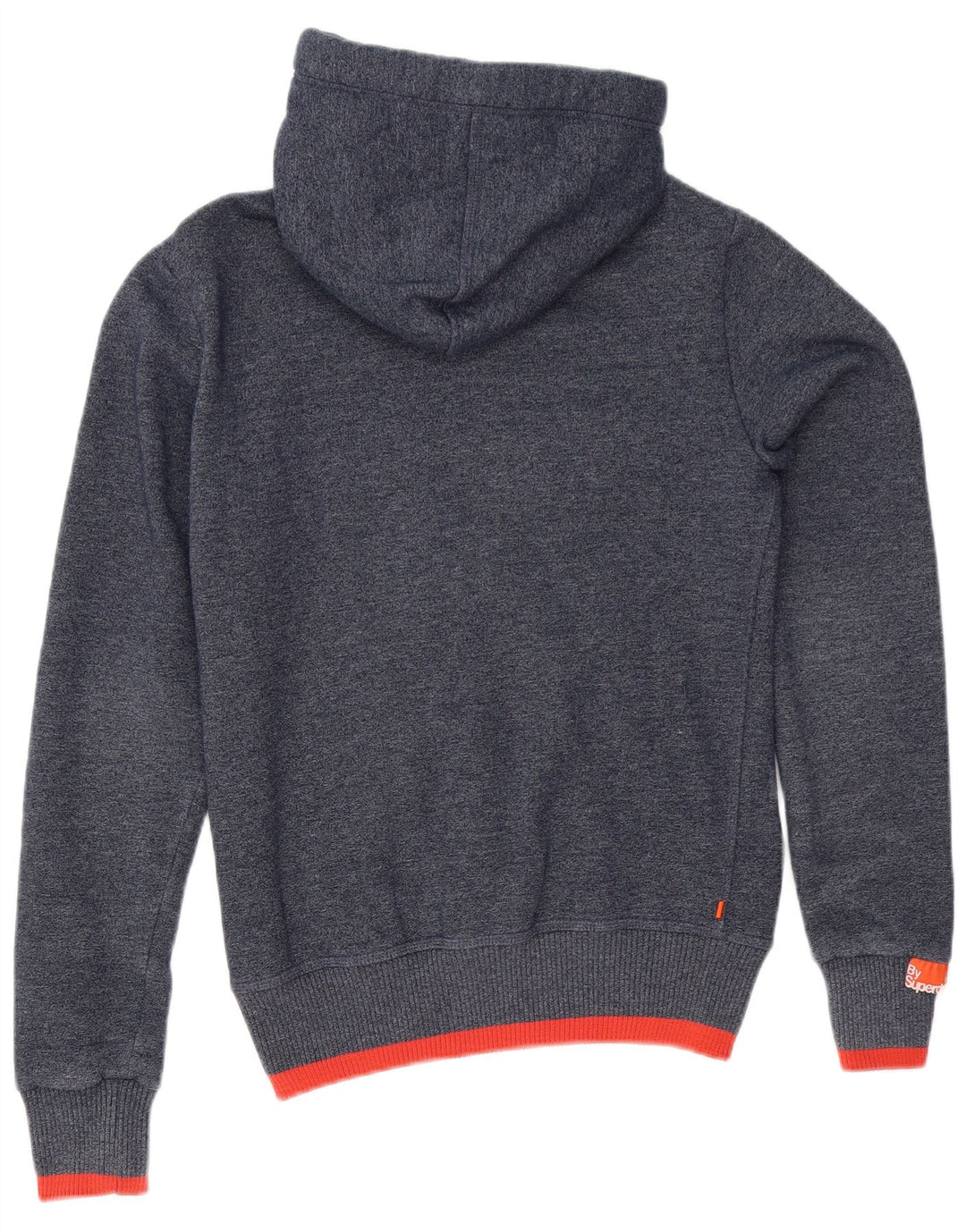 Superdry Mens Zip Hoodie Sweater Small Navy Blue Cotton