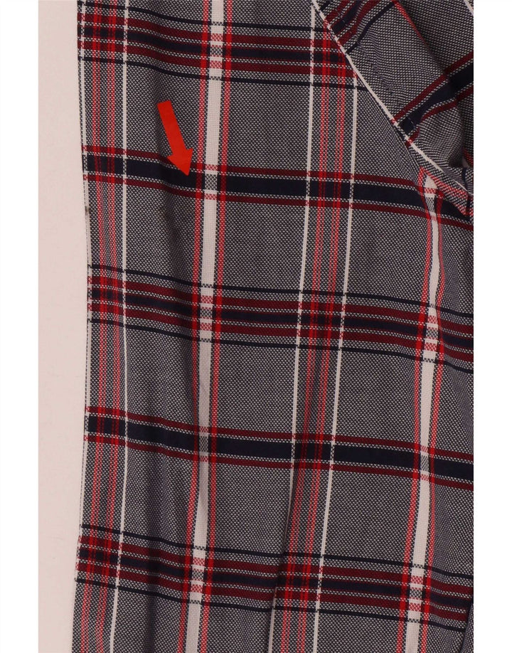 Tommy Hilfiger Mens Shirt XL Navy Blue Check Cotton