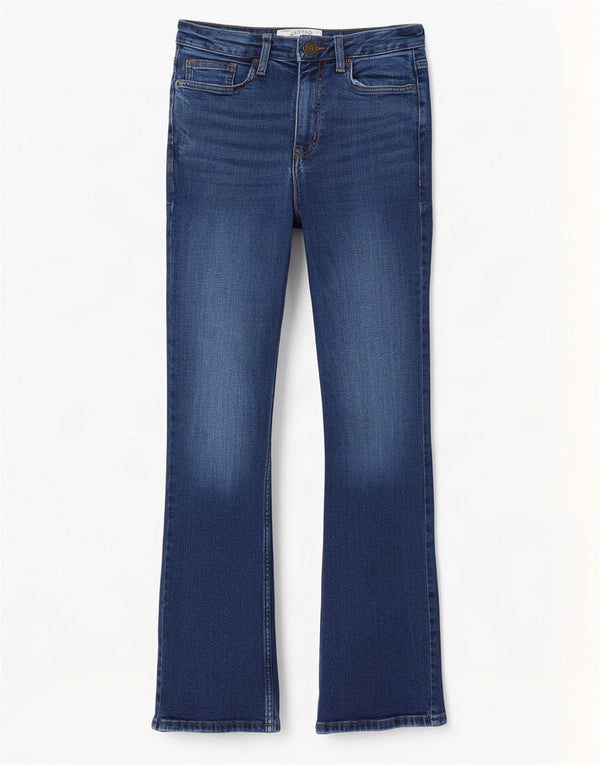 Fat Face Womens Brooke Bootcut Jeans UK 12 Medium W28 L29 Blue Cotton