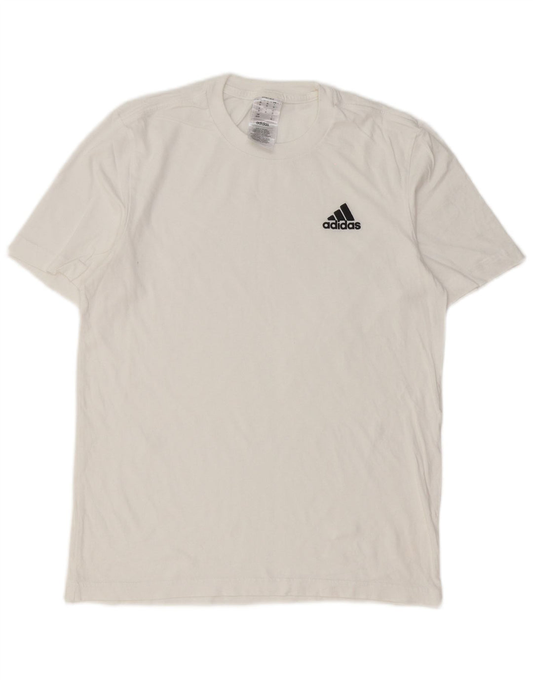 Adidas Mens T-Shirt Top XS White Cotton