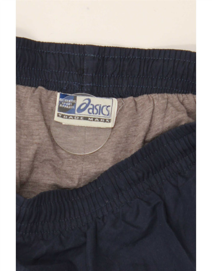 Asics Mens Tracksuit Trousers Small Navy Blue Polyester