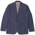 Engbers Mens 2 Button Blazer Jacket IT 54 2XL Blue Polyester