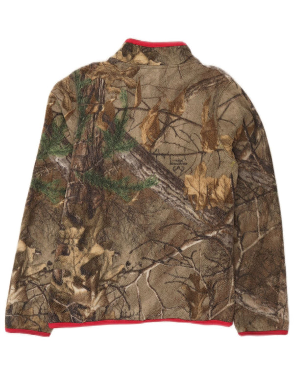 Realtree Girls Fleece Jacket 10-11 Years Large  Khaki Camouflage Polyester