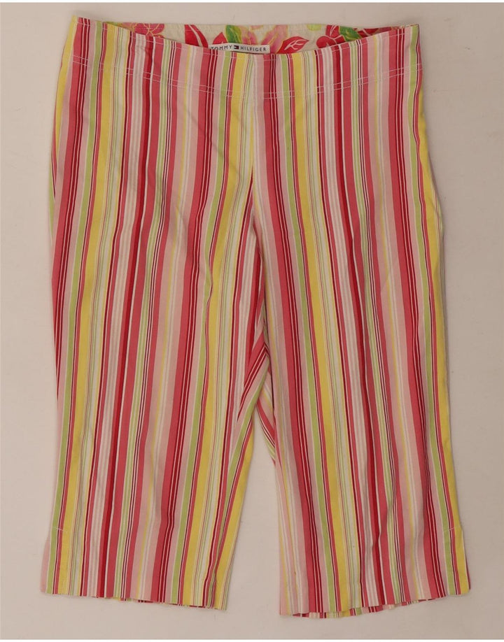 TOMMY HILFIGER Womens Bermuda Shorts W30 Medium Multicoloured Striped
