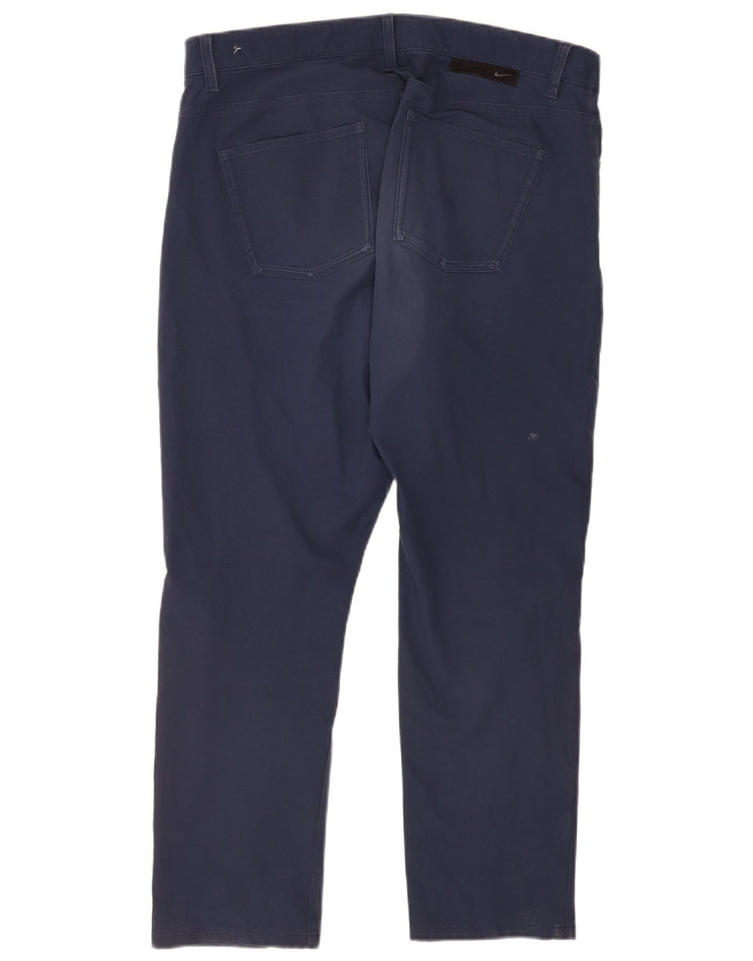 Nike Mens Straight Casual Trousers W36 L27 Navy Blue Polyester