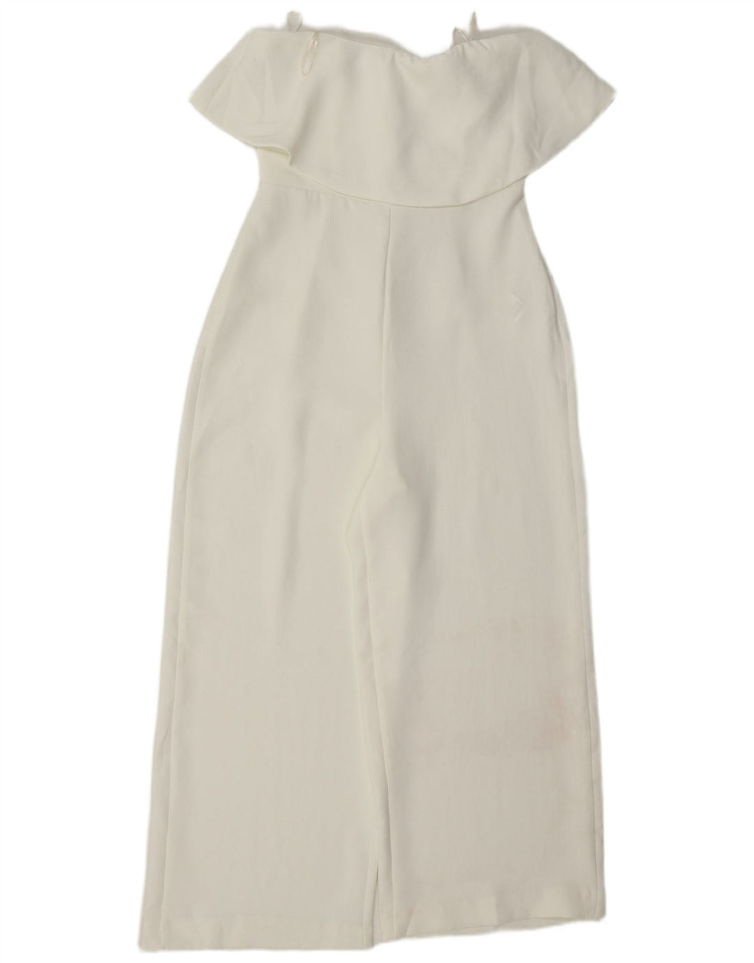 Zara Womens Strapless Jumpsuit UK 8 Small White Polyester