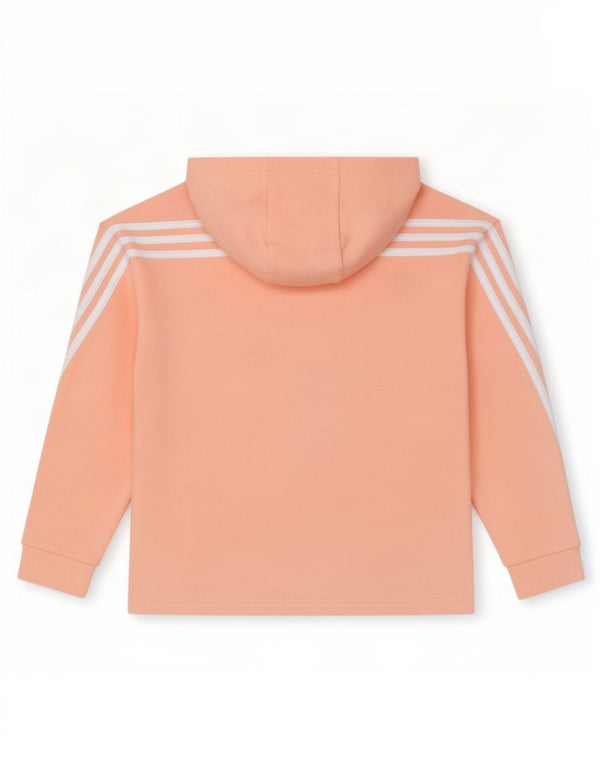 Adidas Boys Zip Hoodie Sweater 13-14 Years Pink Cotton