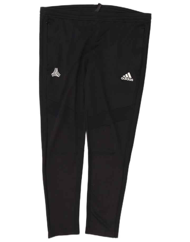 Adidas Mens Tracksuit Trousers Medium  Black Polyester