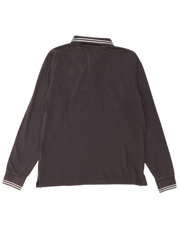 Kappa Mens Polo Shirt Large Black Cotton