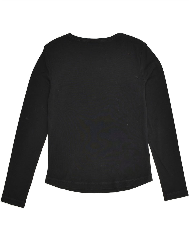 ESPRIT Womens Graphic Top Long Sleeve UK 14 Large Black Cotton | Vintage Esprit | Thrift | Second-Hand Esprit | Used Clothing | Messina Hembry 