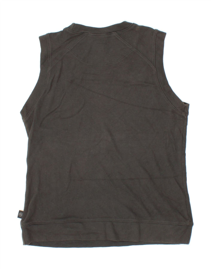 THE NORTH FACE Womens Vest Top UK 14 Large Black Cotton
