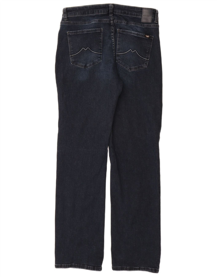 MUSTANG Womens Relaxed Fit Straight Jeans W32 L32 Navy Blue Cotton