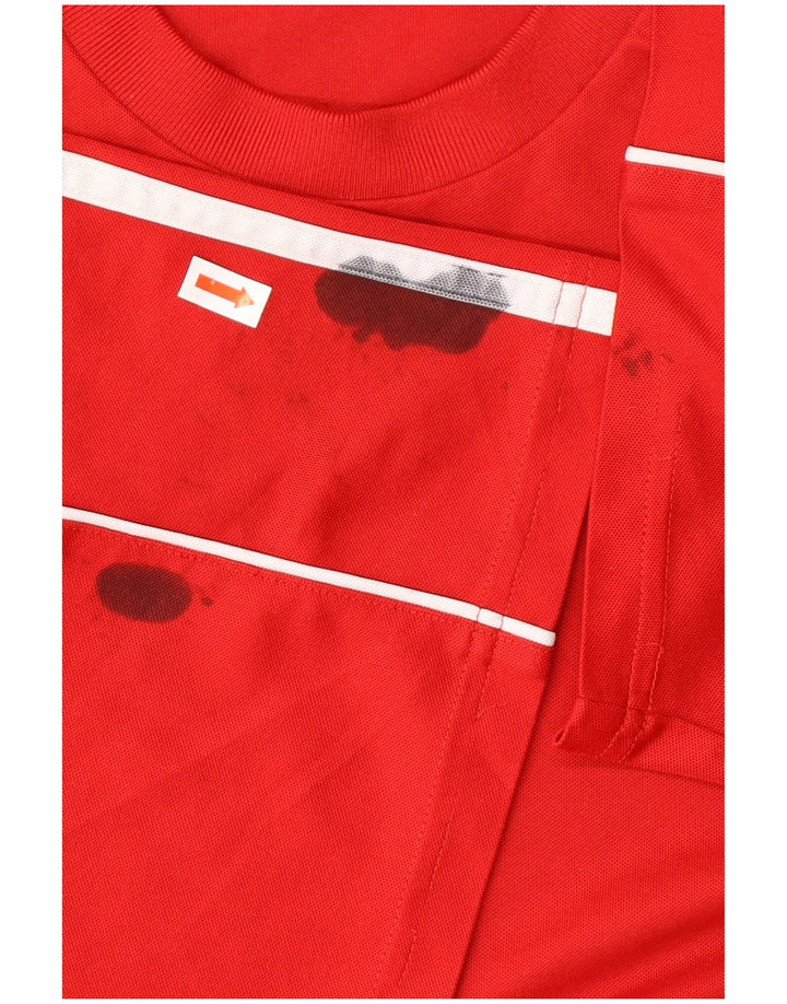 ADIDAS Mens Climalite Graphic T-Shirt Top XL Red Polyester