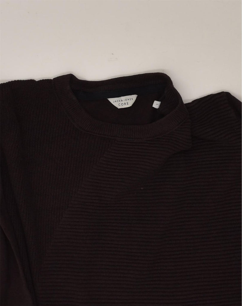 JACK & JONES Mens Crew Neck Jumper Sweater Large Brown Cotton | Vintage Jack & Jones | Thrift | Second-Hand Jack & Jones | Used Clothing | Messina Hembry 