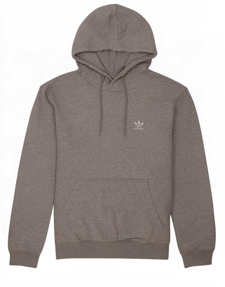 Adidas Mens Hoodie Jumper Small Grey Flecked