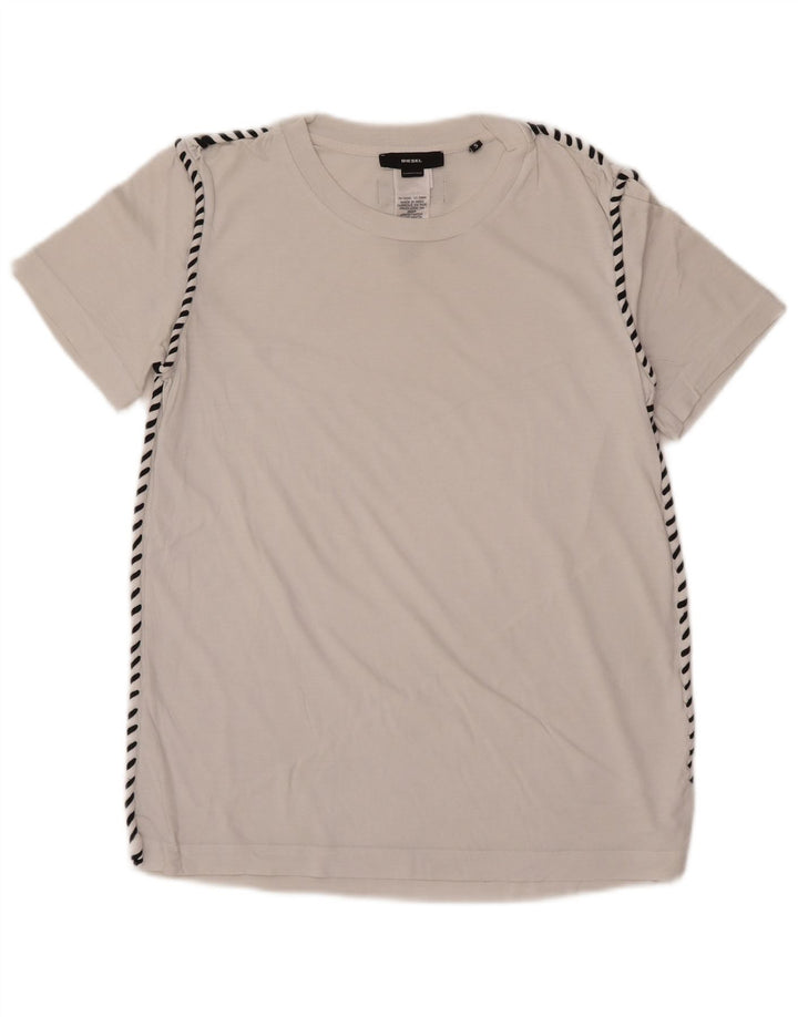Diesel Mens T-Shirt Top Small White Cotton