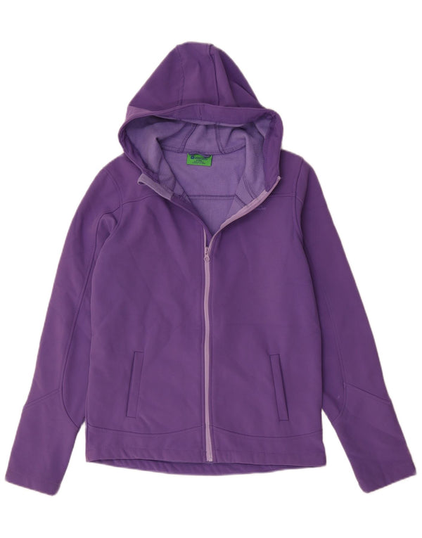 Mountain Warehouse Girls Zip Hoodie Sweater 12-13 Years Purple Polyester