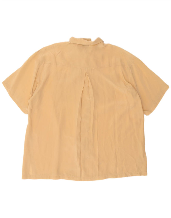 Marella Womens Oversized Short Sleeve Shirt Blouse IT 42 Medium Beige