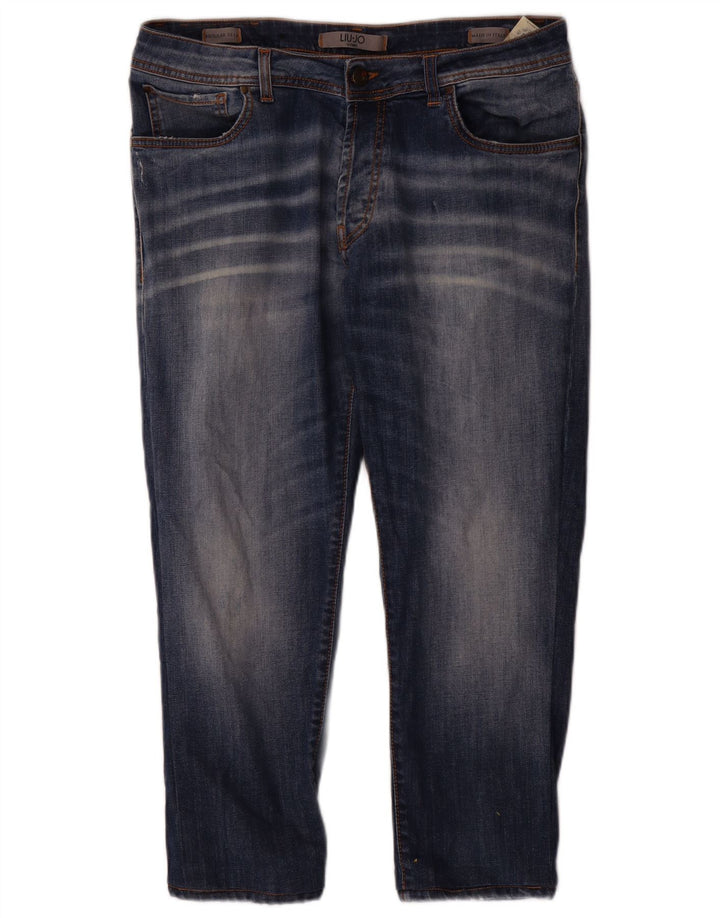 Liu Jo Mens Regular Slim Jeans IT 49 Medium W34 L25 Blue Cotton